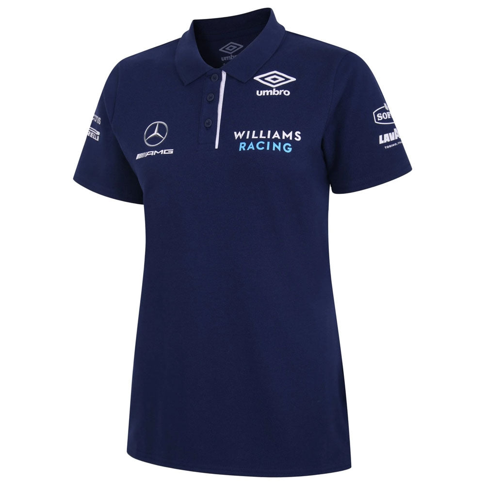 2021 Williams Racing Media Polo Shirt (Womens) - Navy_0