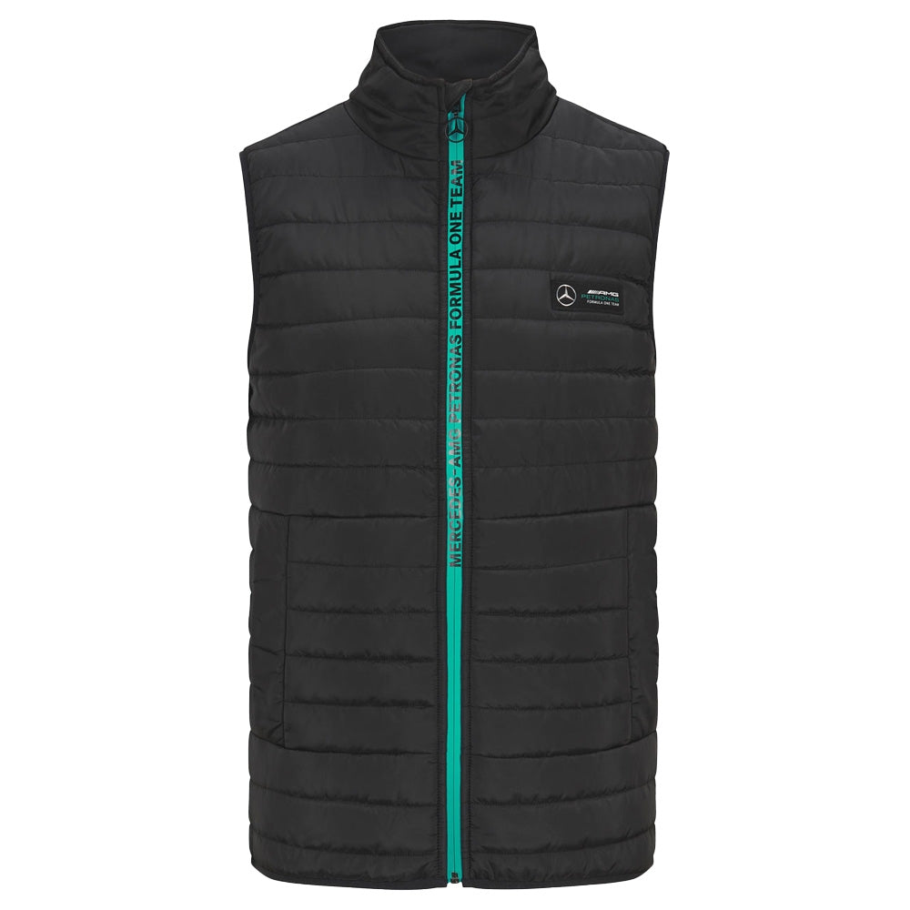 2023 Mercedes MAPF1 FW Mens Lightweight Padded Gilet (Black)_0