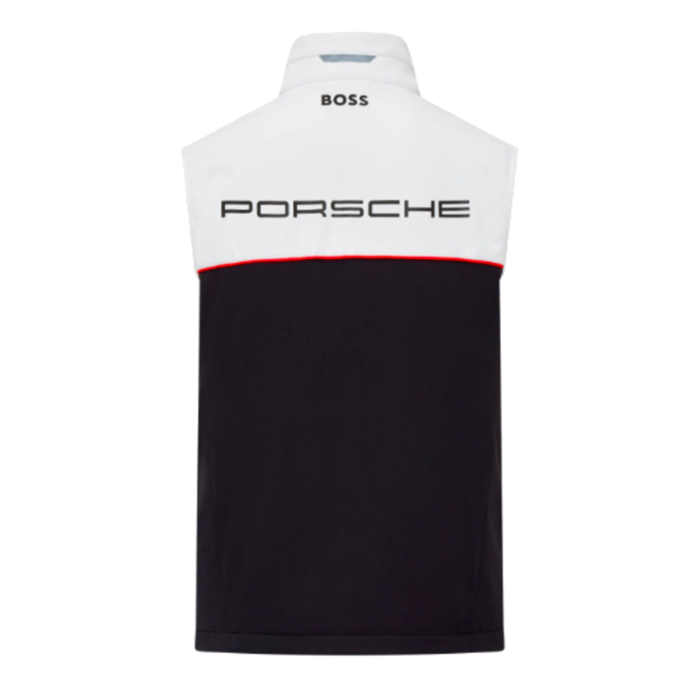 2024 Porsche RP Team Sleeveless Zip Jacket (White-Black)_1