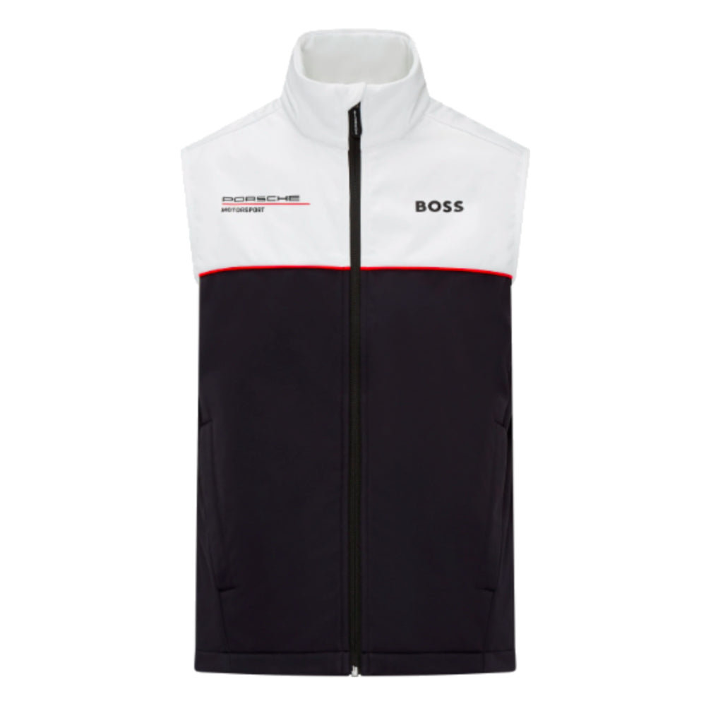2024 Porsche RP Team Sleeveless Zip Jacket (White-Black)_0