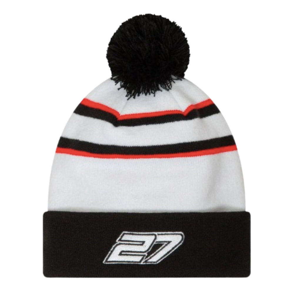 2024 Haas Nico Hulkenberg Cuff Beanie (White)_1