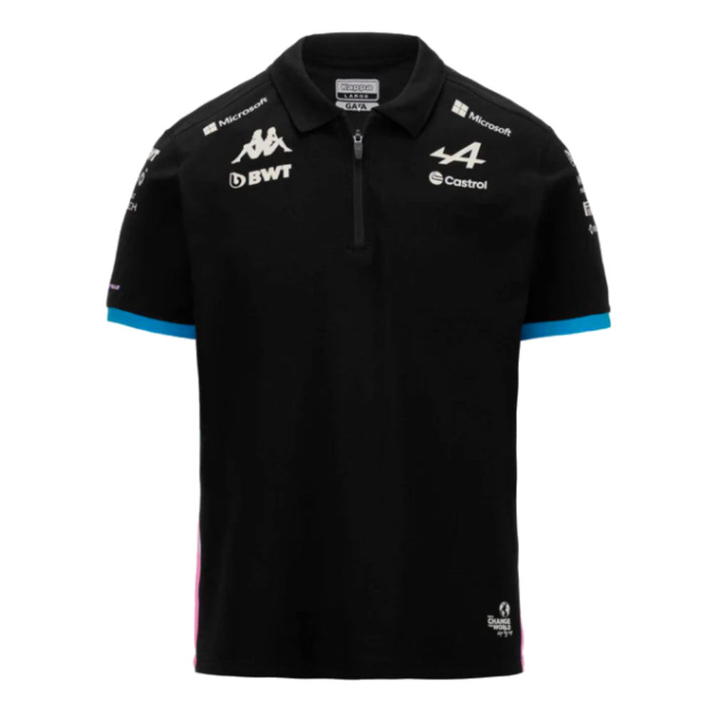 2024 Alpine BWT Team Polo Shirt (Black) Kids