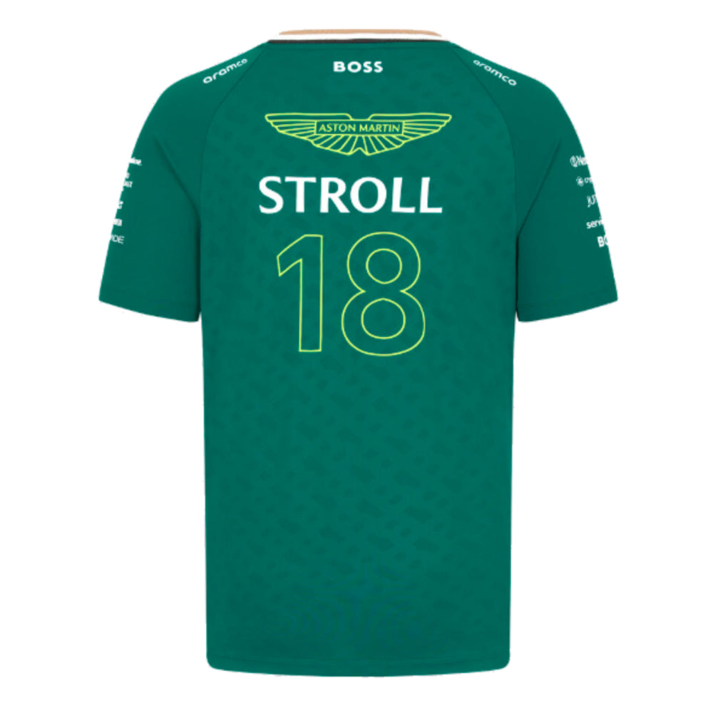 2024 Aston Martin Lance Stroll Team Tee (Green)_0