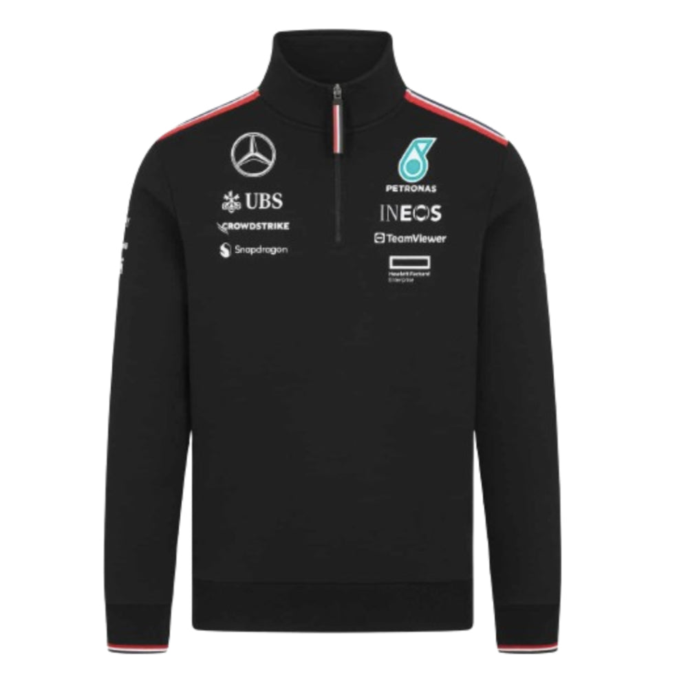 2024 Mercedes-AMG Team 1/4 Zip Sweater (Black)_0