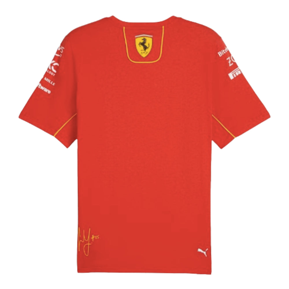 2024 Ferrari Carlos Sainz Driver T-Shirt (Red)_1