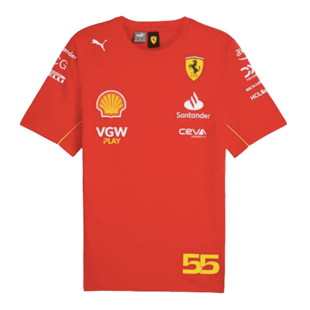 2024 Ferrari Carlos Sainz Driver T-Shirt (Red)_0