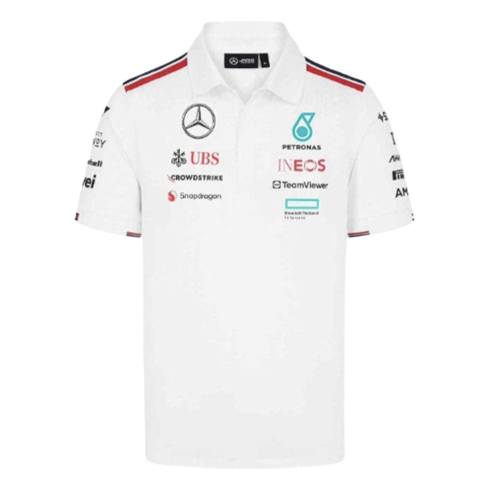 2024 Mercedes-AMG Team Polo Shirt (White)_0