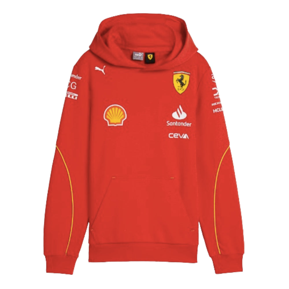 2024 Scuderia Ferrari Team Hoodie (Red) - Kids_0