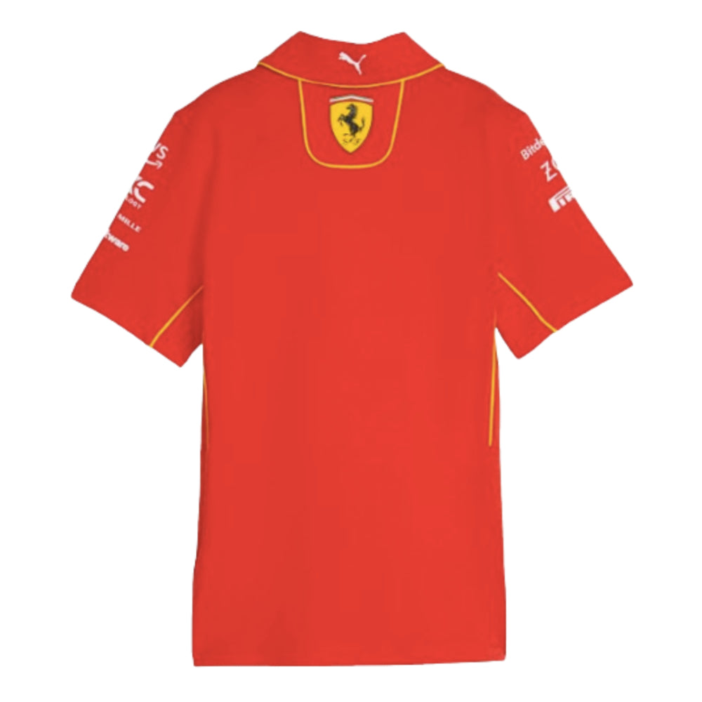 2024 Scuderia Ferrari Team Polo Shirt (Red) - Womens_1