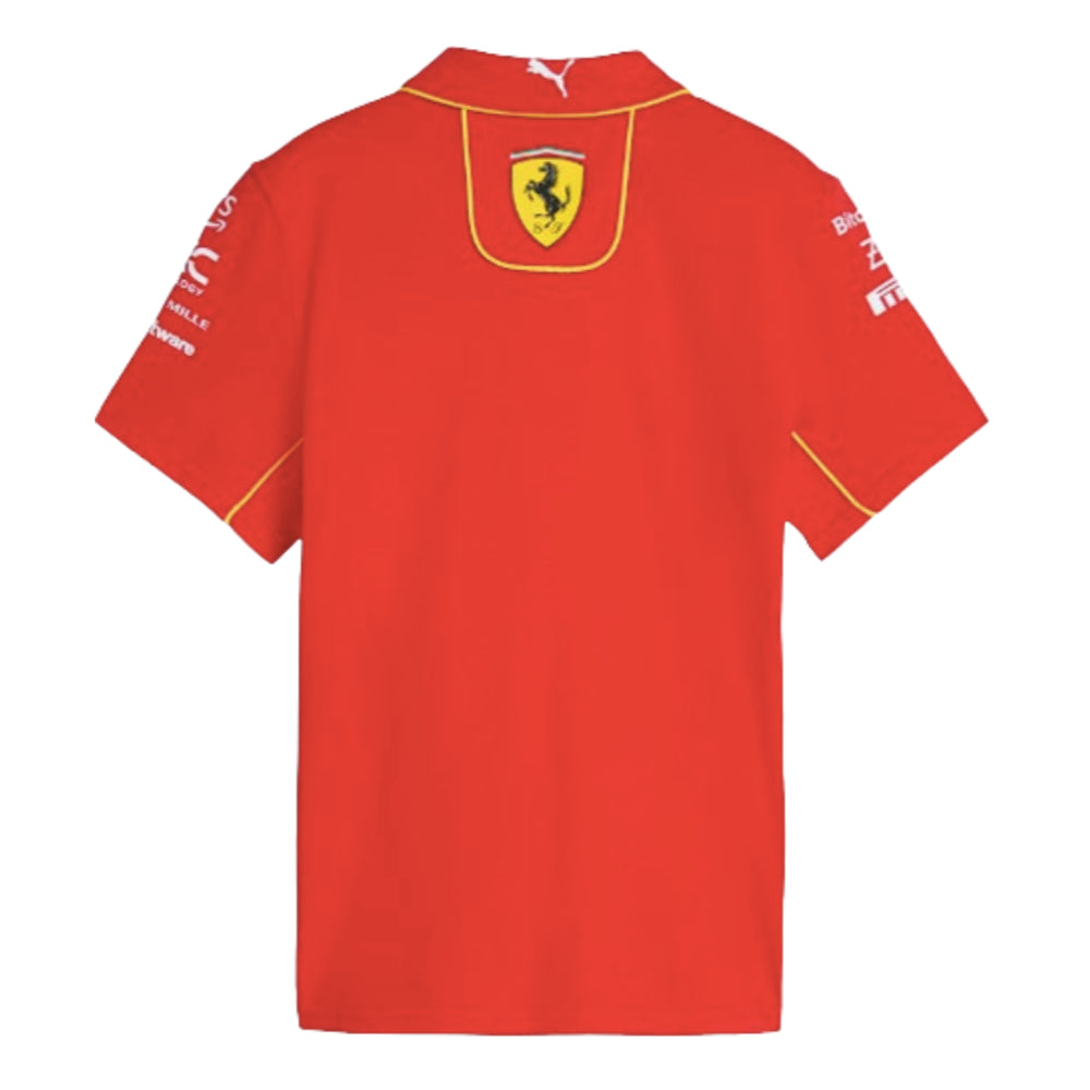 2024 Scuderia Ferrari Team Polo Shirt (Red) - Kids_1