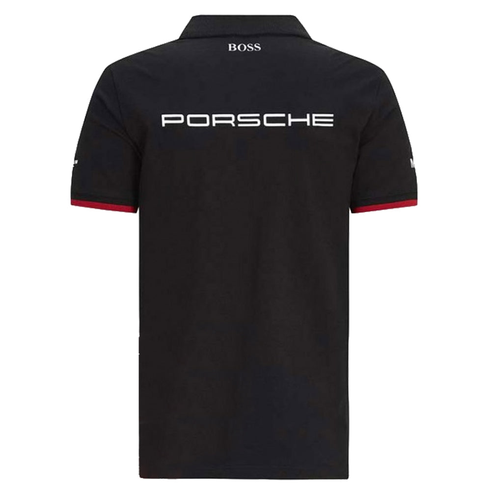 2024 Porsche Motorsport Mens Team Polo Shirt Black_1