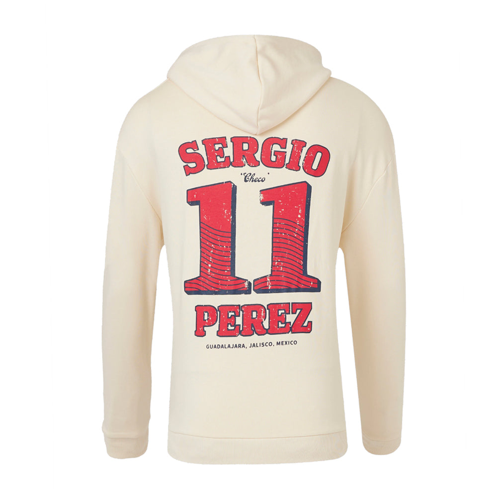 2024 Red Bull Racing Checo Perez Vintage Oversized Hoodie (Ecru)_0