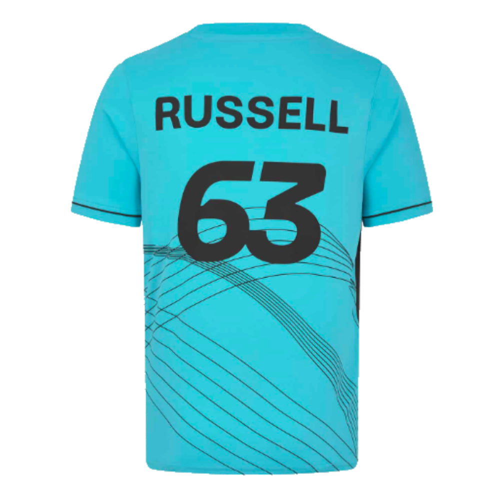 2024 Mercedes-AMG George Russell Sports T-Shirt (Blue)_0