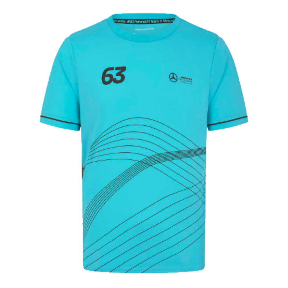 2024 Mercedes-AMG George Russell Sports T-Shirt (Blue)_1