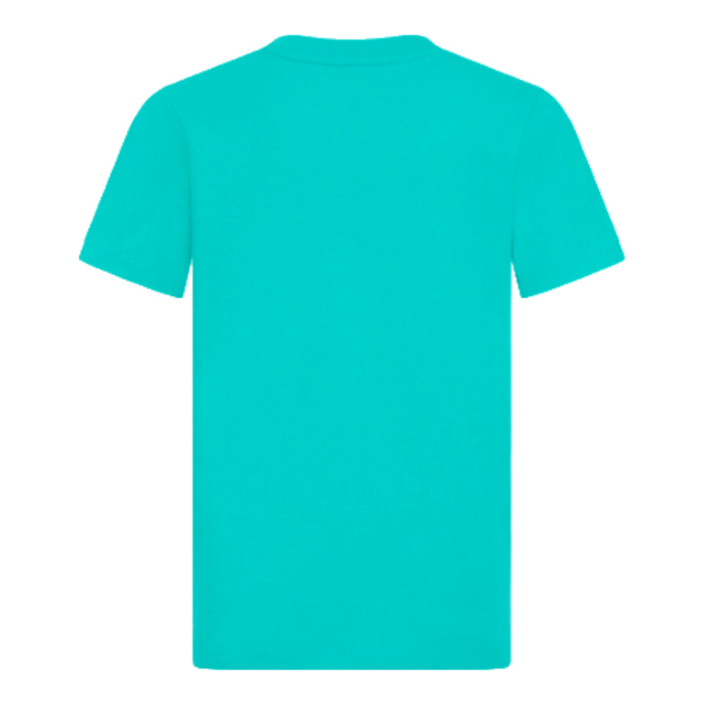 2024 Mercedes Large Logo Tee (Ultra Teal) - Kids_1