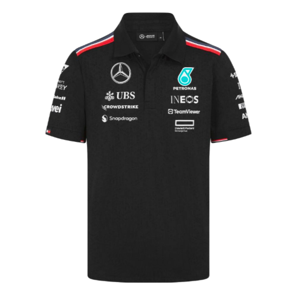 2024 Mercedes-AMG Petronas Team Polo Shirt (Black)_0