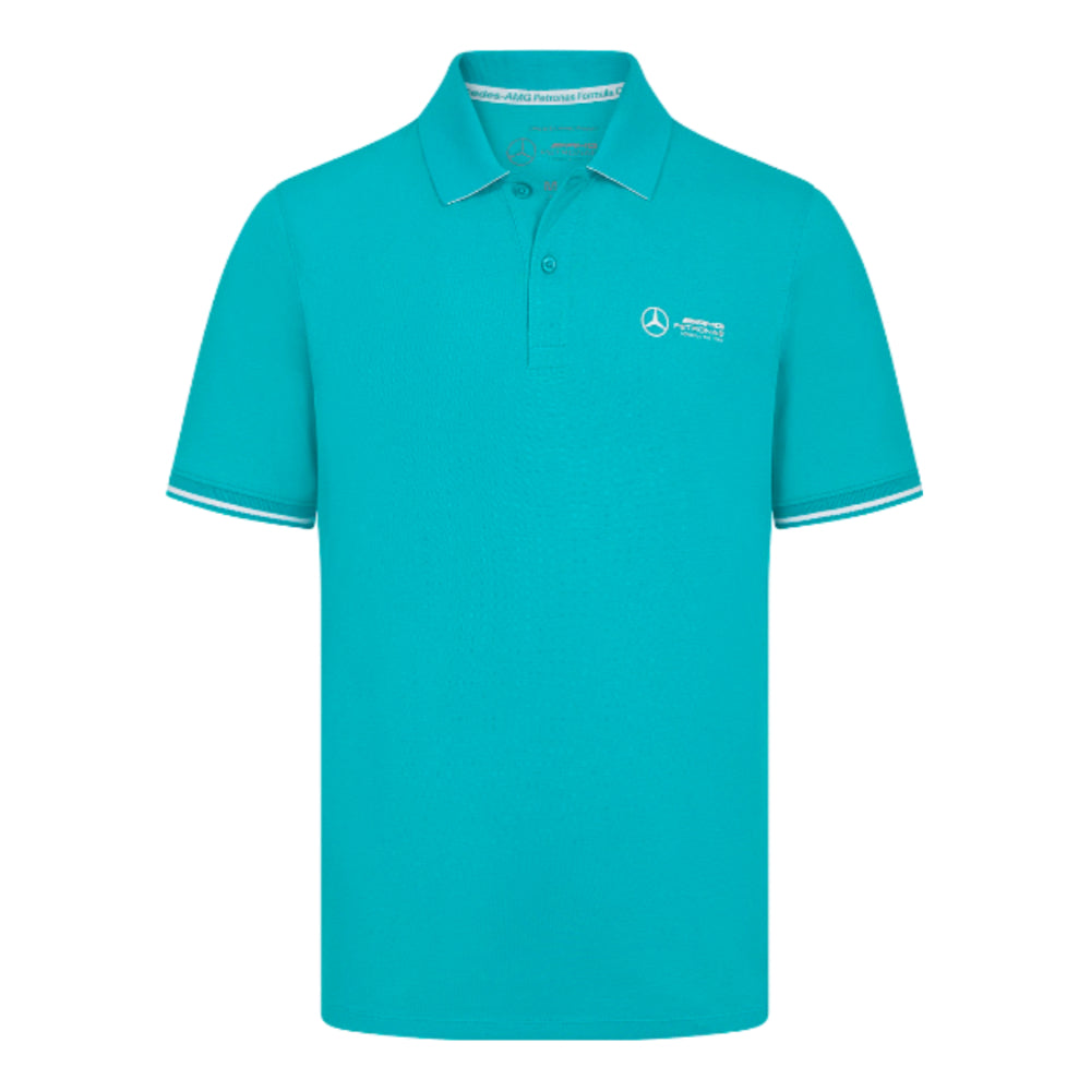 2024 Mercedes-AMG Team Polo Shirt (Ultra Teal)_0