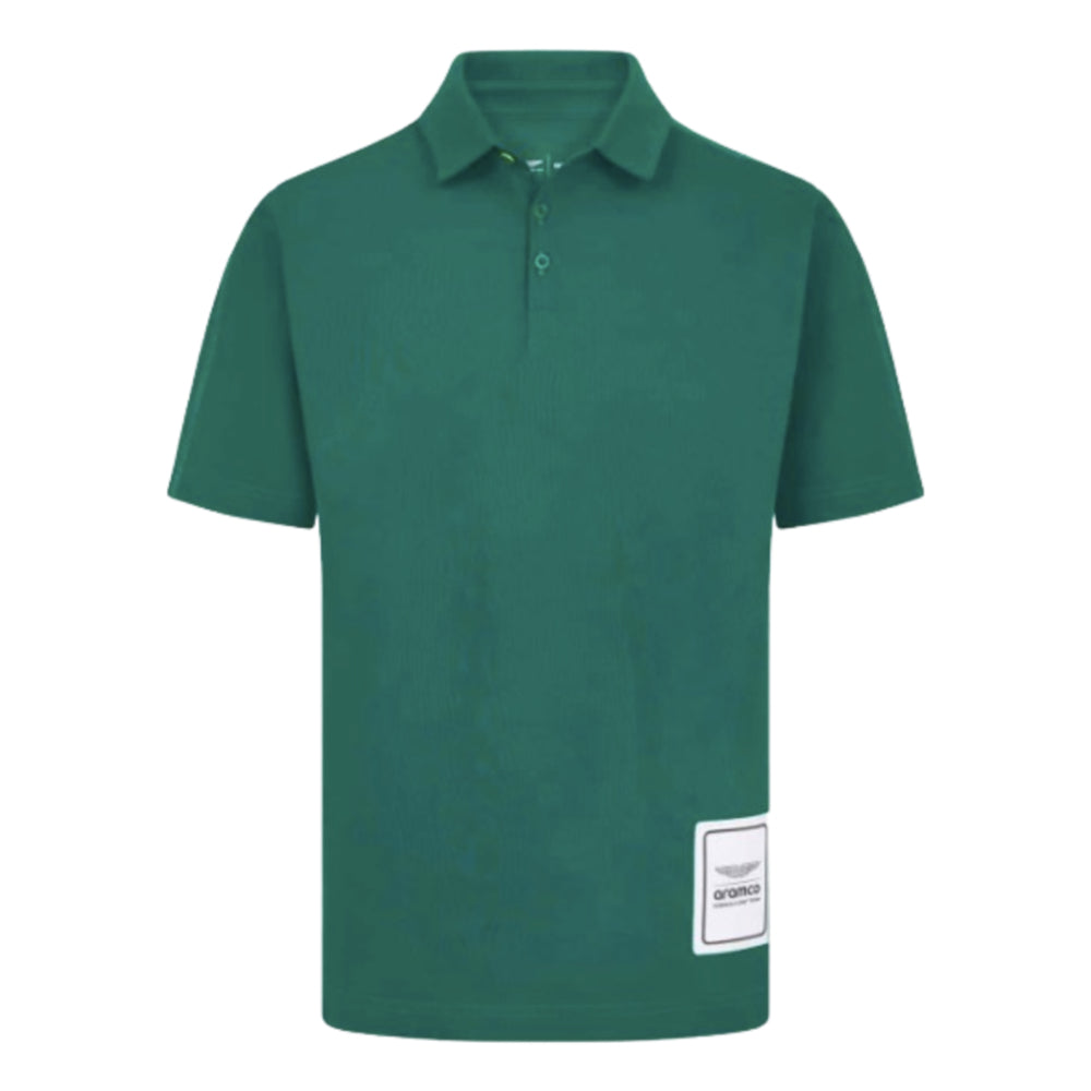 2024 Aston Martin Mens Logo Polo Shirt (Green)_0