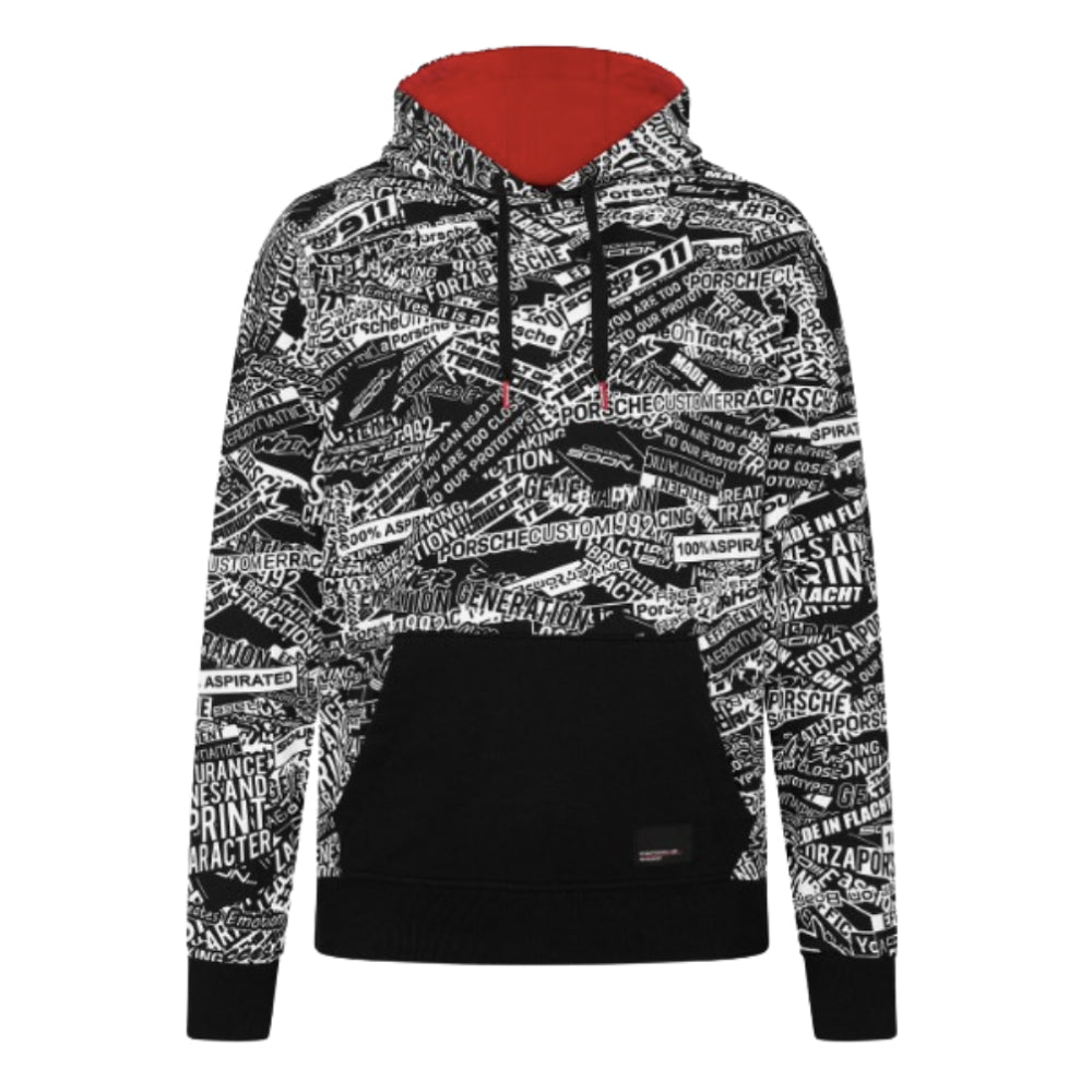 2024 Porsche Motorsport Quoted AOP Oversized Sweatshirt (Black)_0