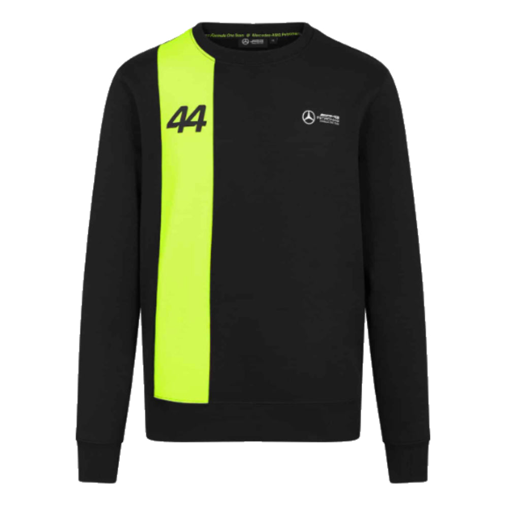 2024 Mercedes Lewis Hamilton Crew Neck Sweater (Black)_0