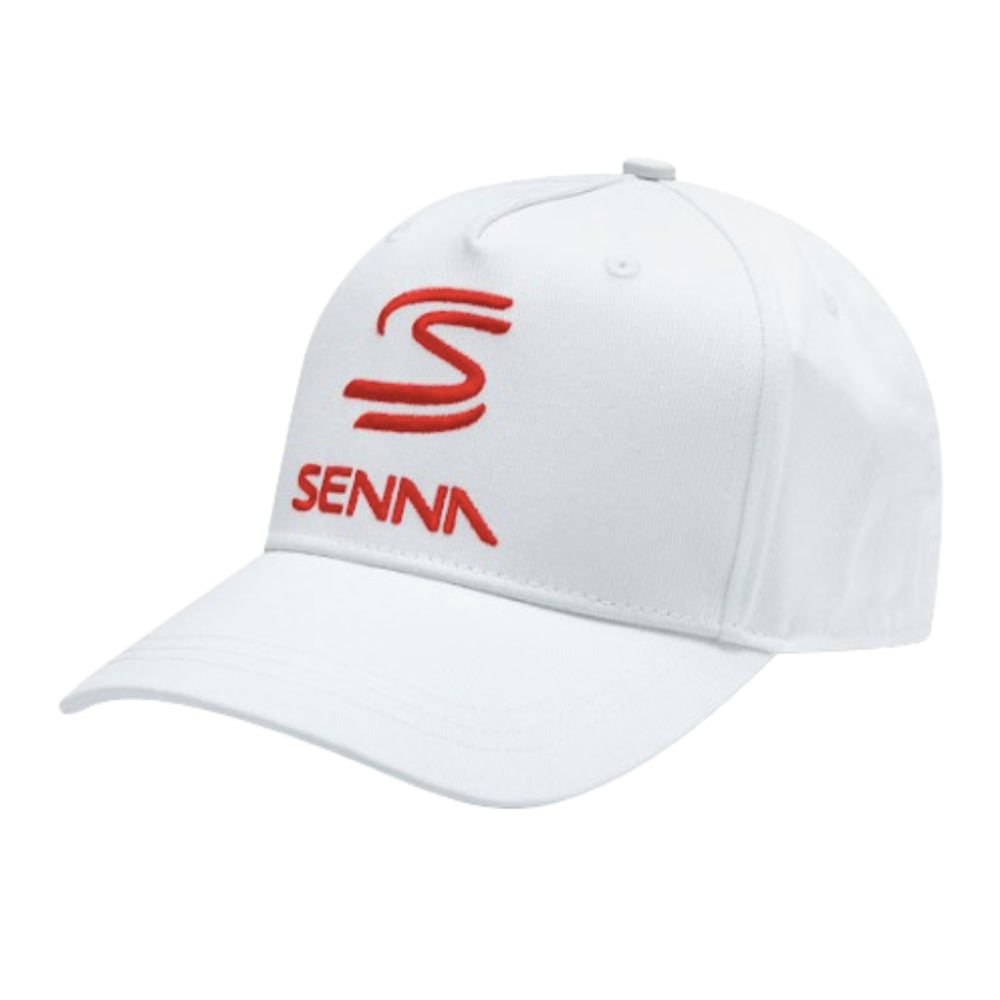 2024 Ayrton Senna Logo Baseball Cap (White)_0