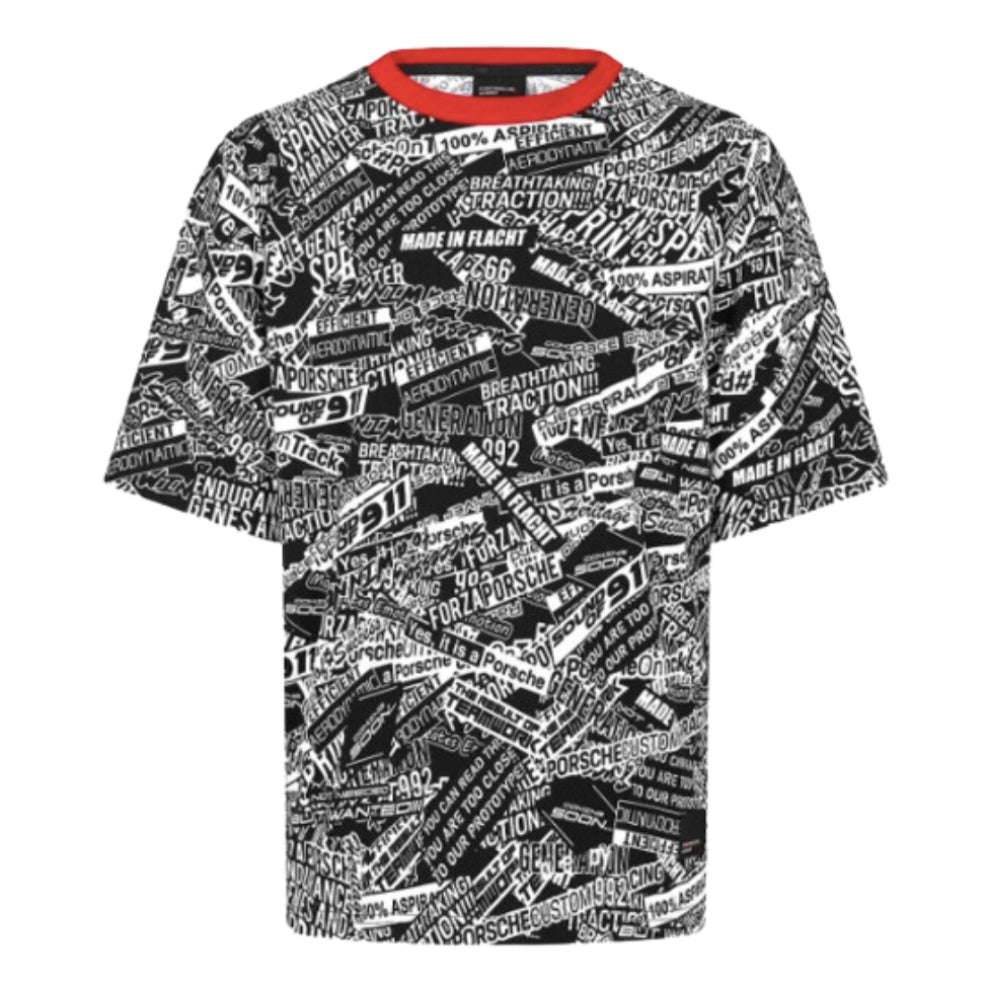 2024 Porsche Motorsport AOP Oversized T-Shirt (Black)_0