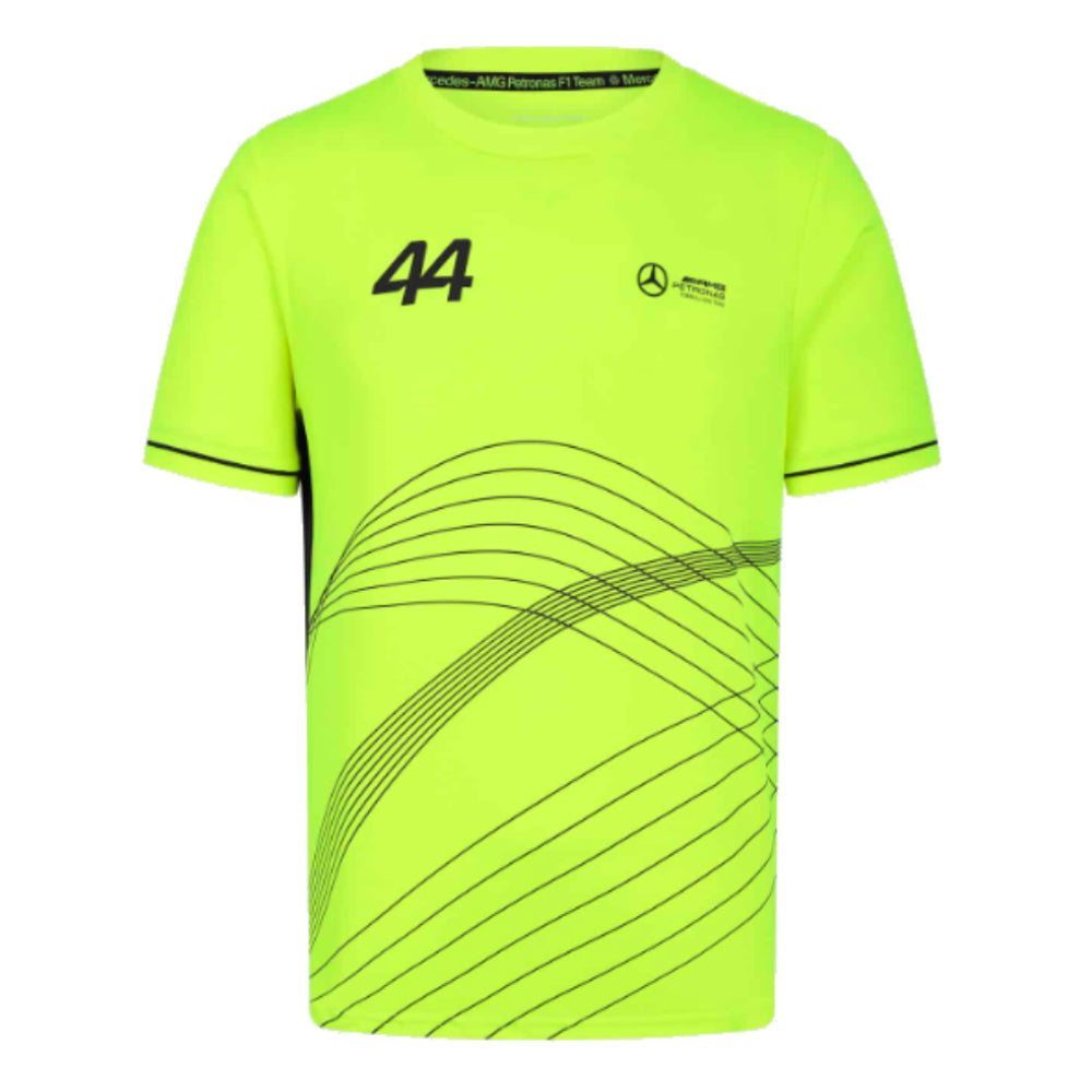 2024 Mercedes Lewis Hamilton Sports Tee (Neon)_0