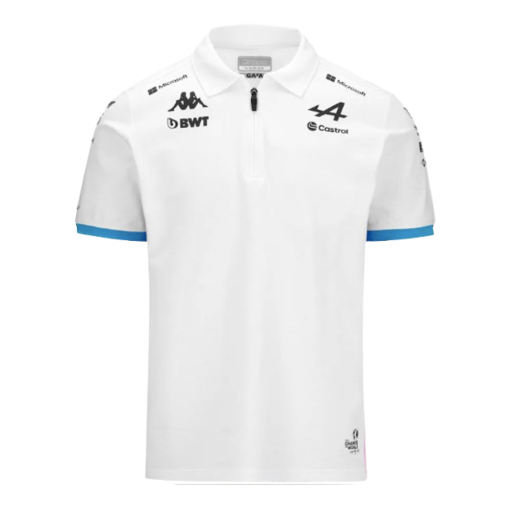 2024 Alpine BWT Team Polo Shirt (White) - Kids_0
