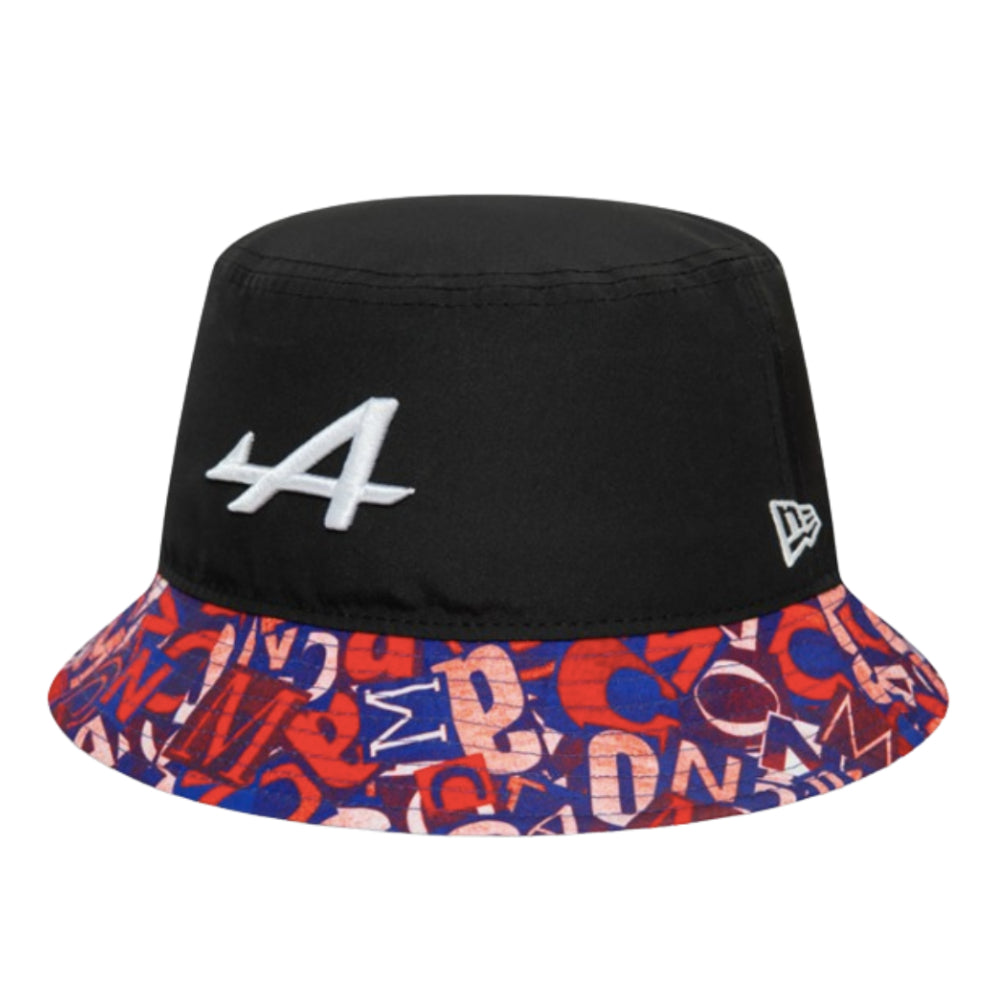 2024 Alpine Racing Monaco Tapered Bucket Hat (Black) - Large_0