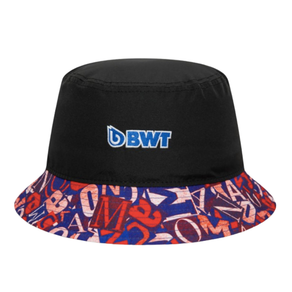 2024 Alpine Racing Monaco Tapered Bucket Hat (Black) - Medium_1