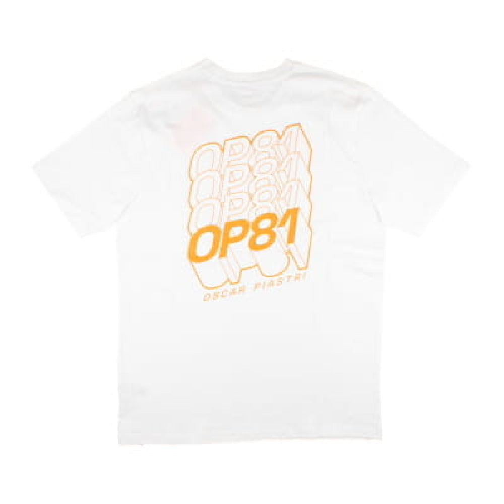 2024 McLaren Core Driver T-Shirt Oscar Piastri - Bright White_1