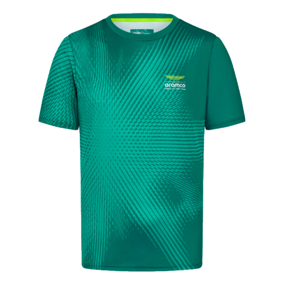 2024 Aston Martin Lifestyle Burst Active T-shirt (Green)_0