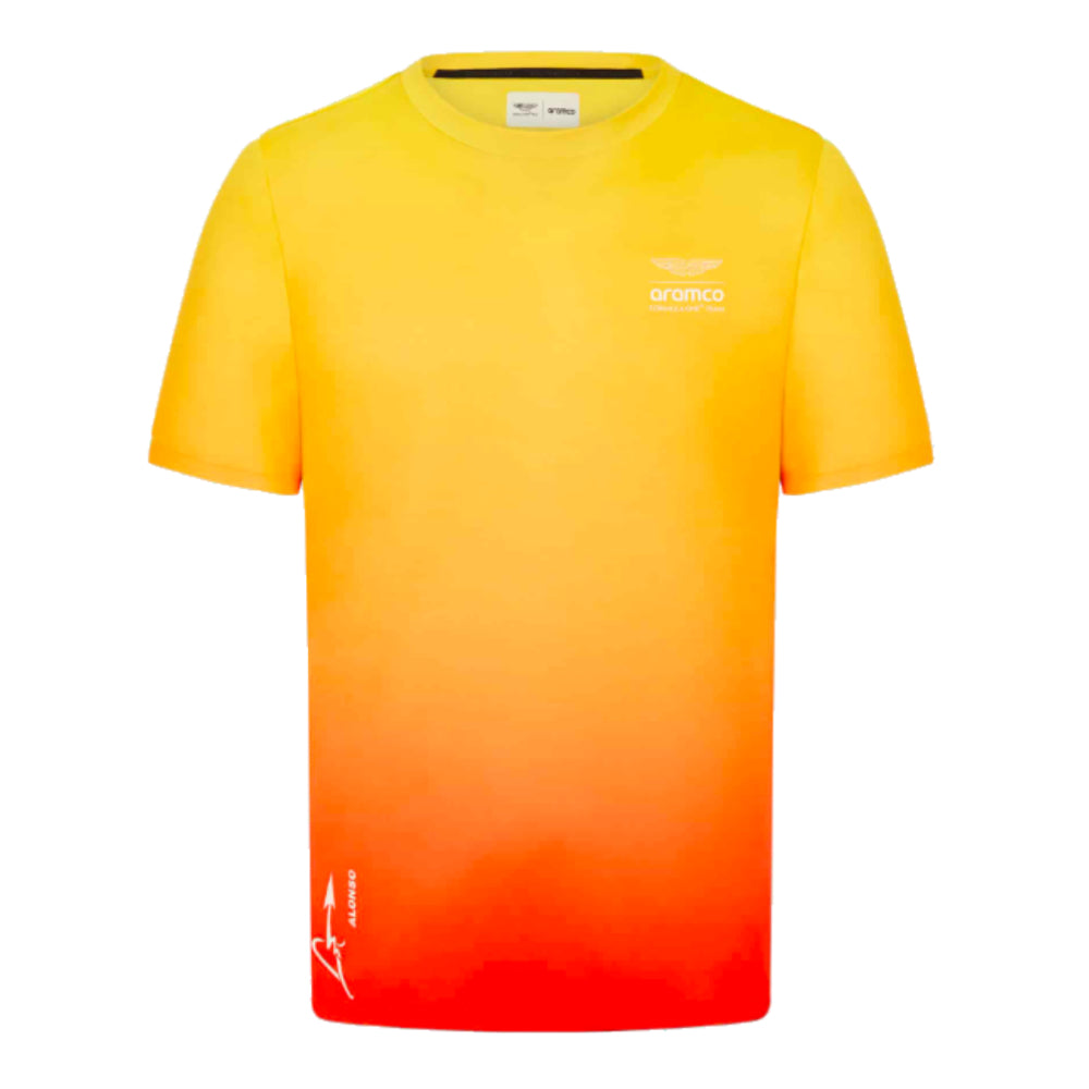 2024 Aston Martin Team Barcelona Alonso Graphic T-Shirt_0
