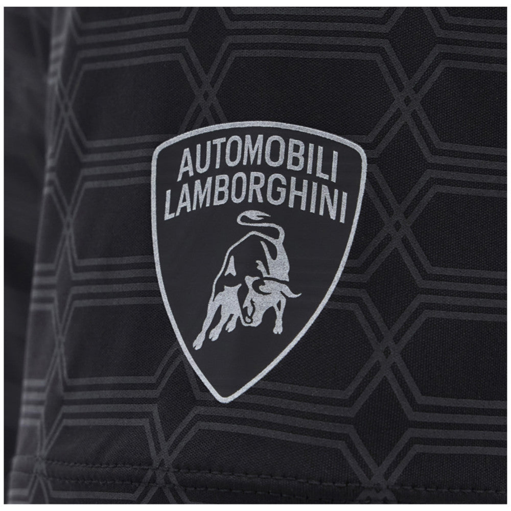 2025 Lamborghini Reflex Poly T-Shirt Black/Orange_1