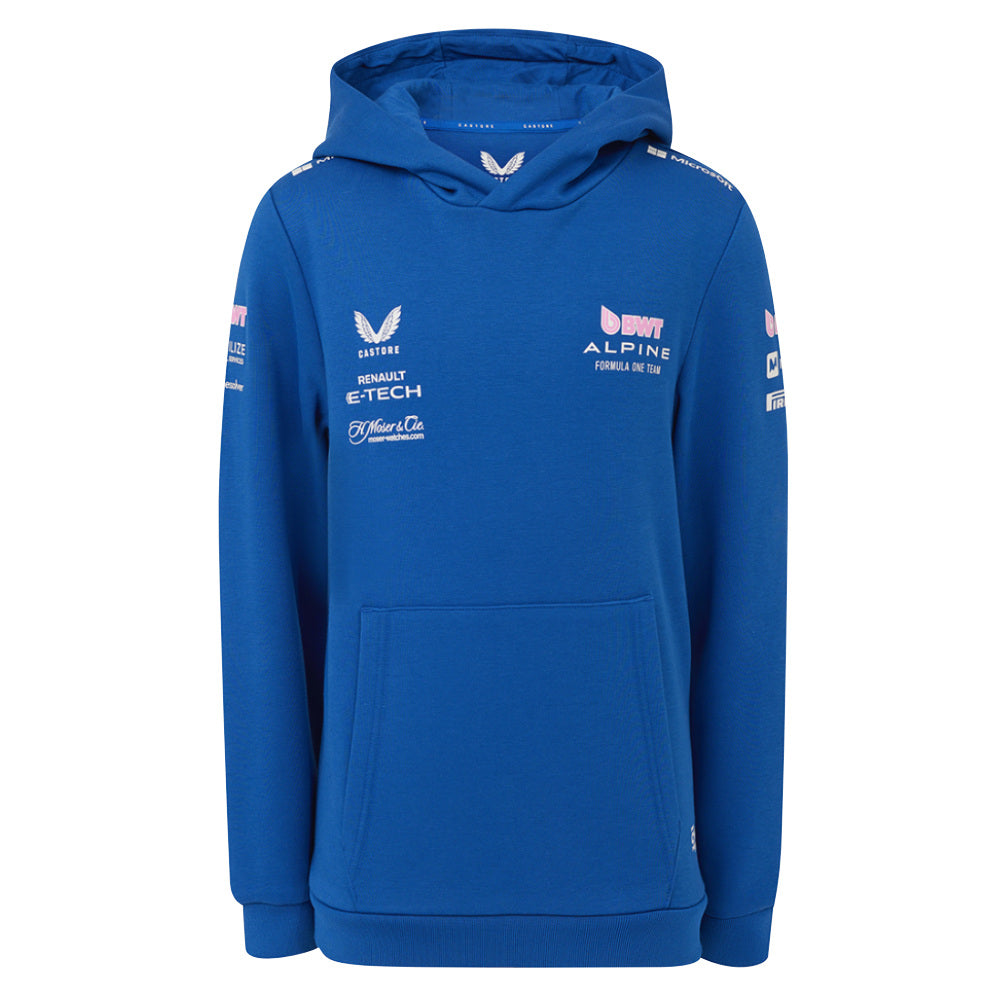2025 Alpine F1 Pullover Hoodie (Blue) - Kids_0