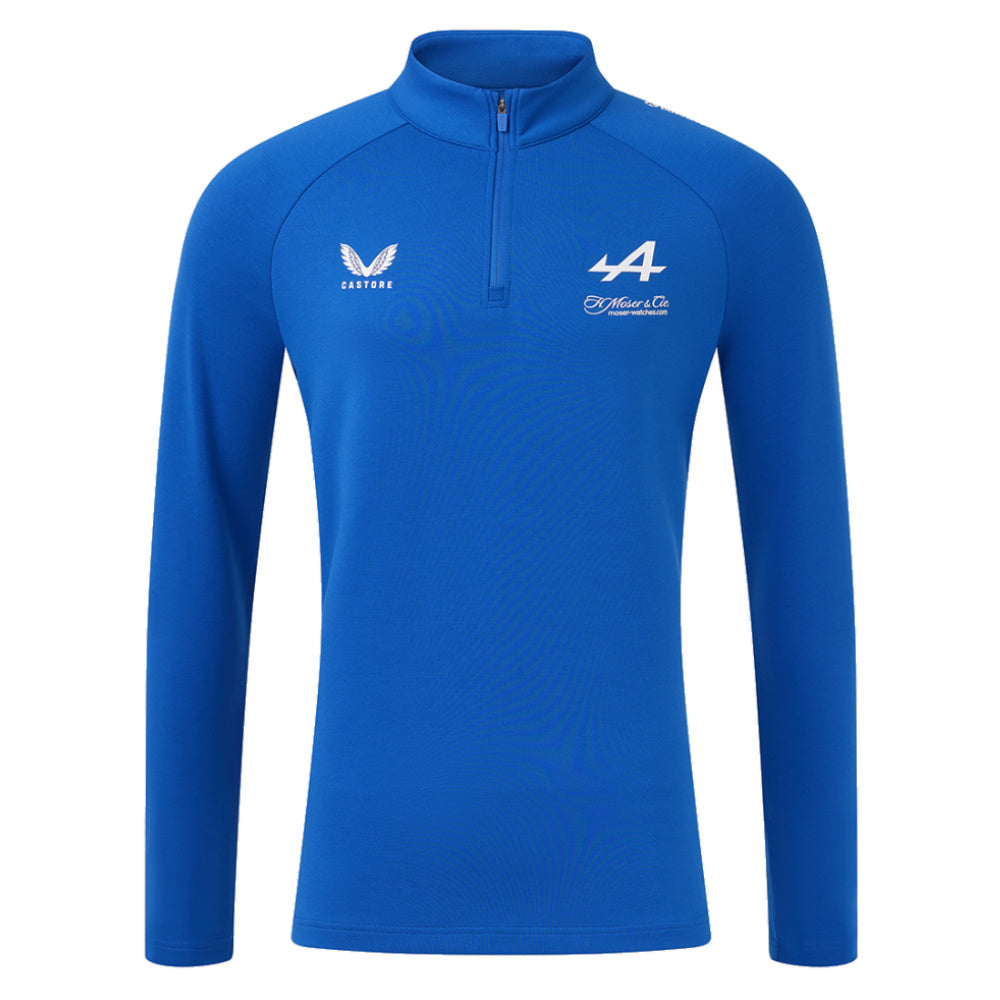 2025 Alpine F1 1/4 Zip Midlayer (Blue)_0