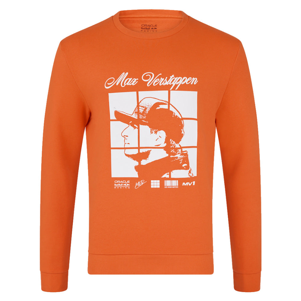 2025 Red Bull Racing Max Verstappen Puzzle Crew Sweat (Exotic Orange)_0
