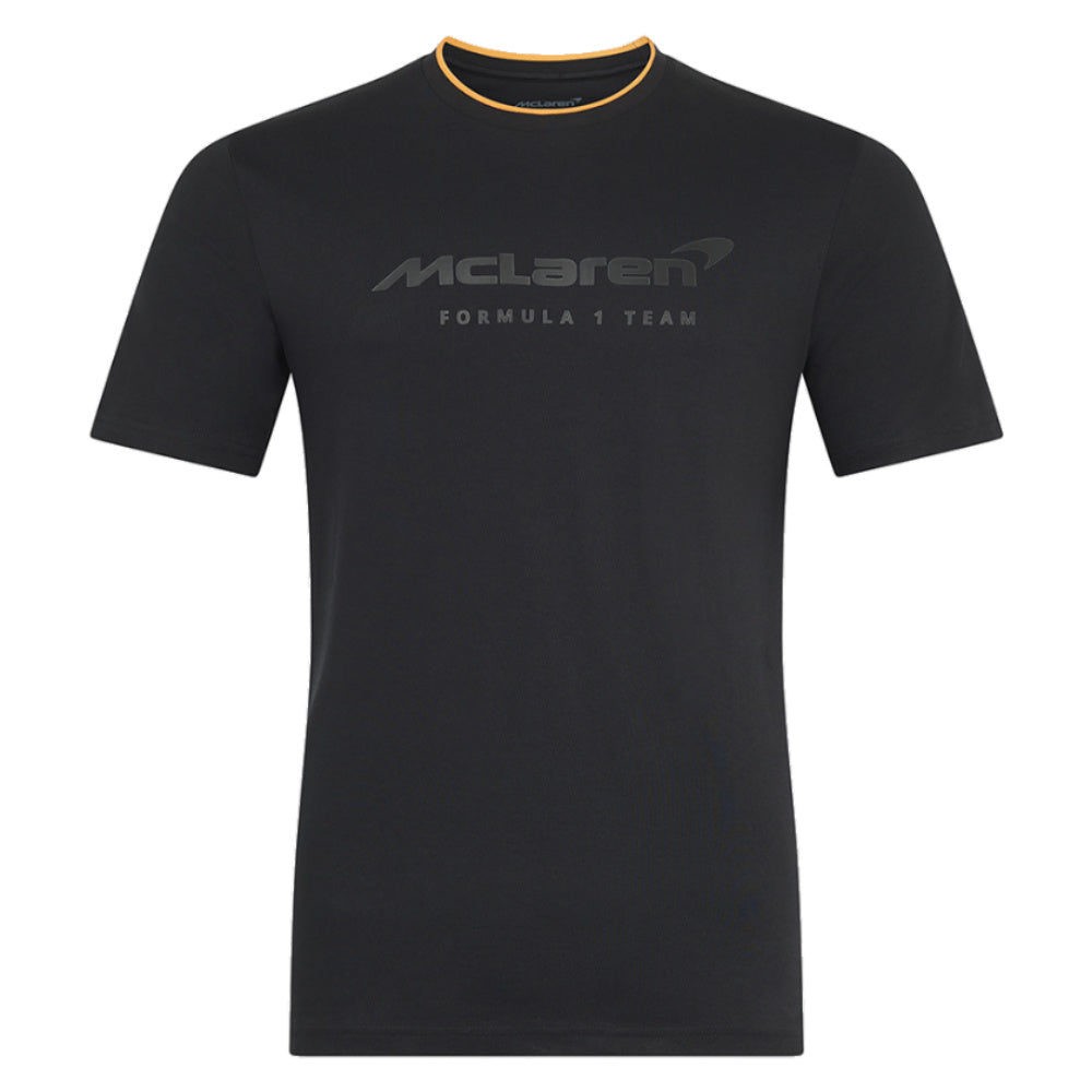 2025 McLaren F1 Mens Core Essentials T-Shirt - Caviar_0