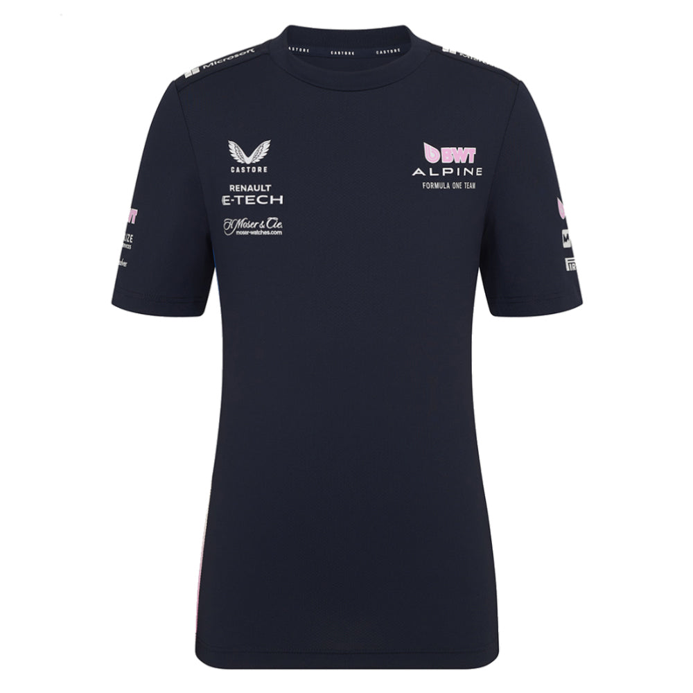 2025 Alpine F1 Set Up T-shirt - Dark Sapphire (Kids)_0