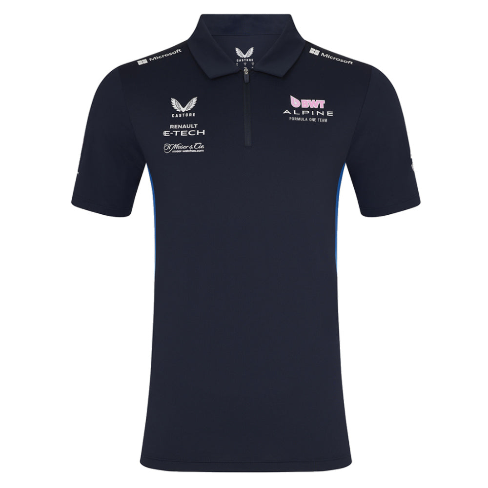 2025 Alpine F1 Mens SS Polo Shirt (Dark Sapphire)_0