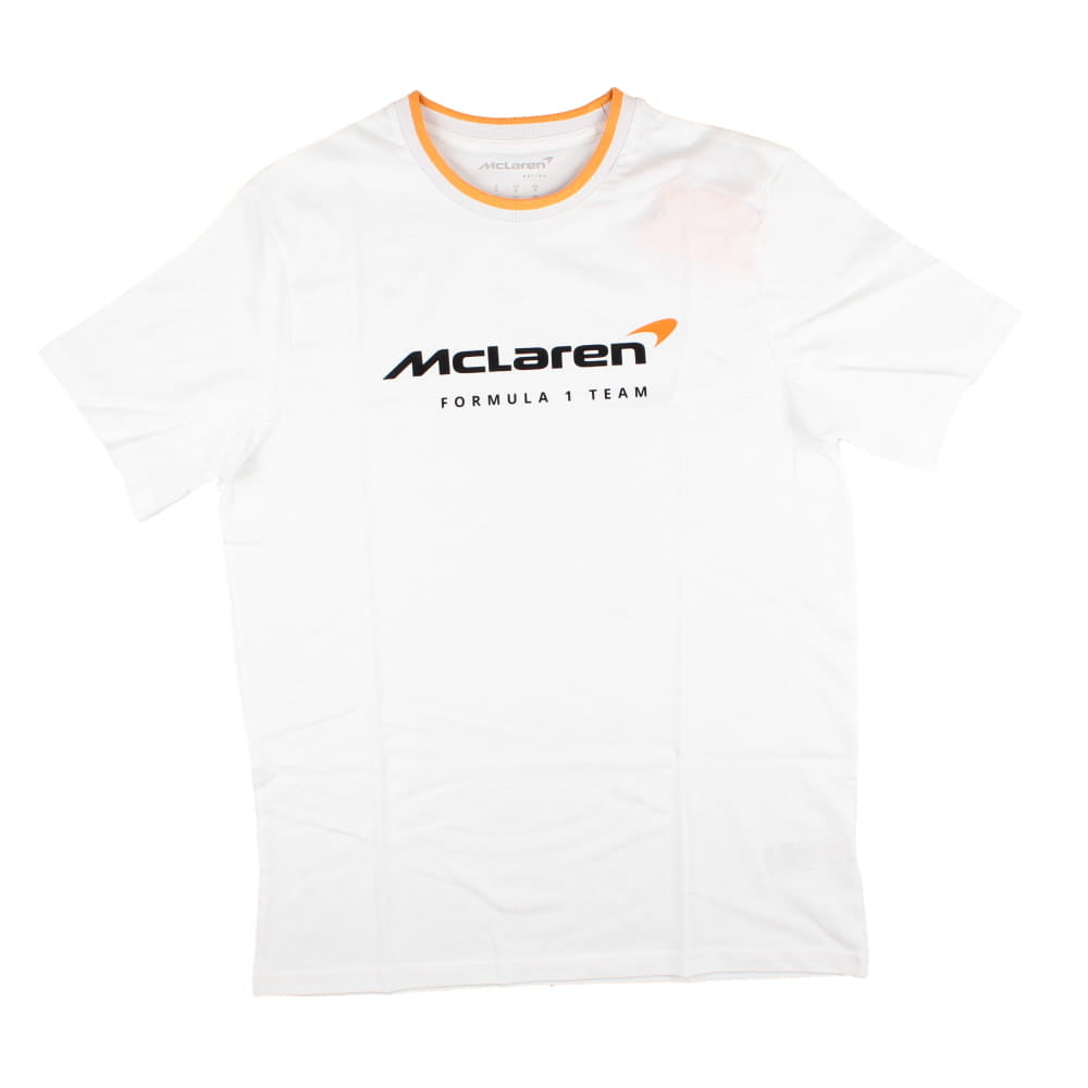 2025 McLaren F1 Mens Core Essentials T-Shirt - Bright White_0