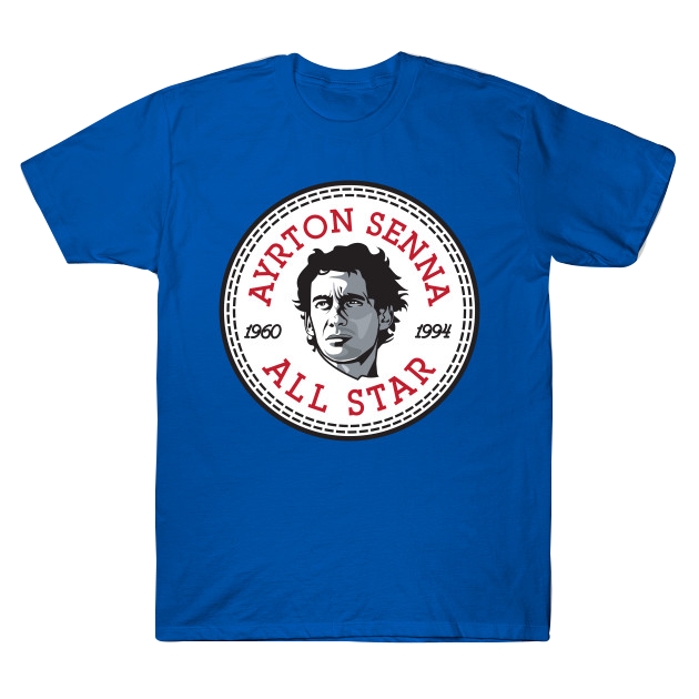 Ayrton Senna Converse All Star Icon T-Shirt (Royal Blue)