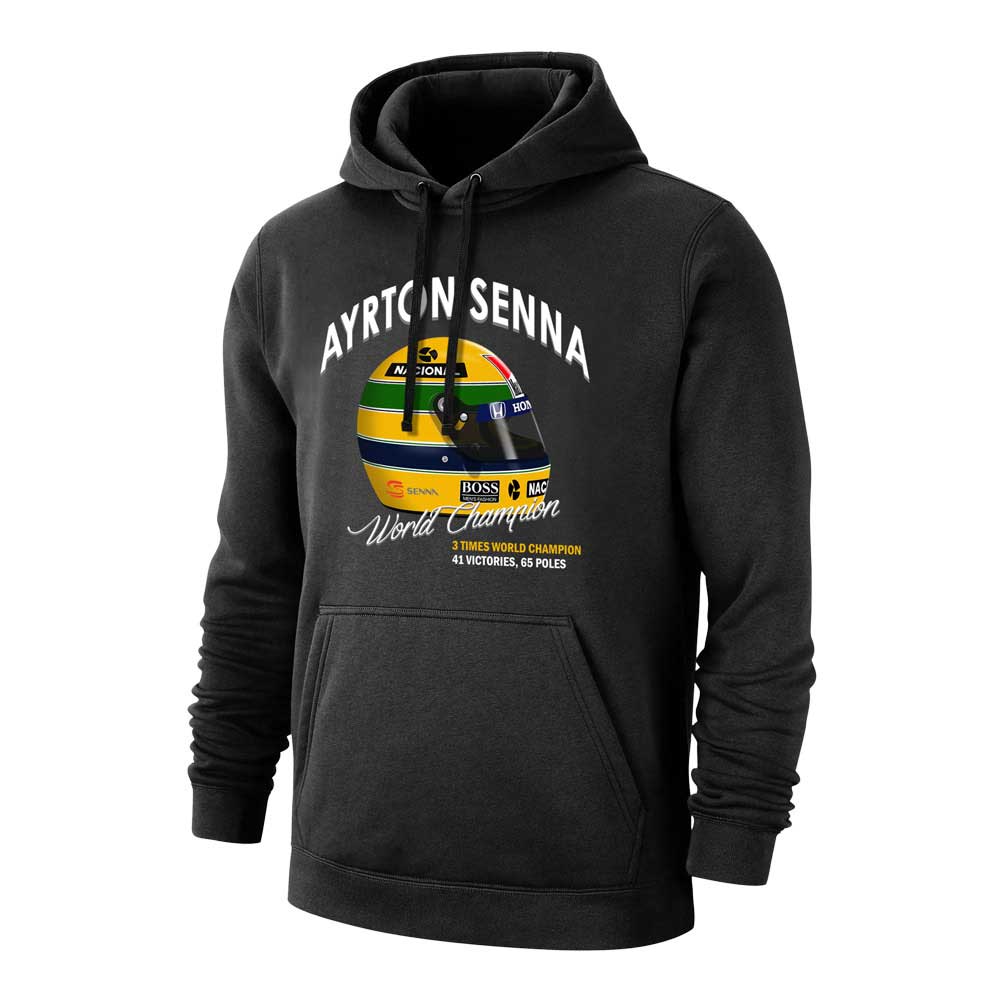 Ayrton Senna Helmet footer with hood, black_0