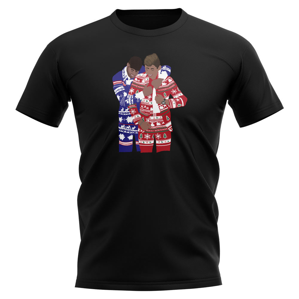 Daniel Ricciardo and Max Verstappen T-Shirt (Black)