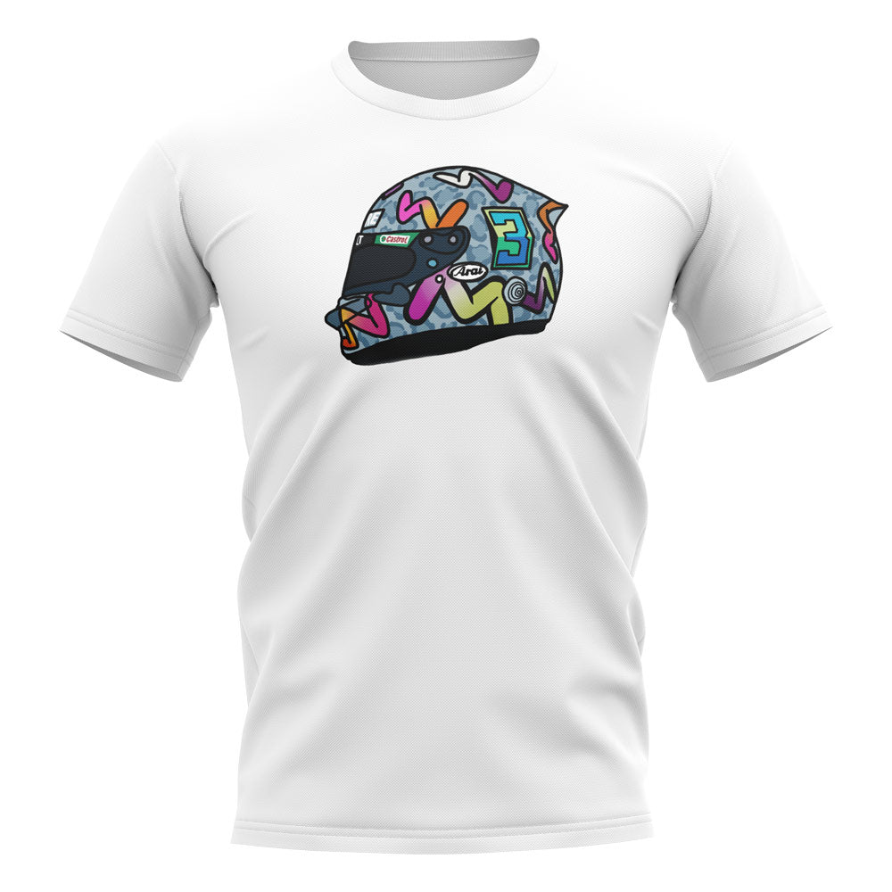 Daniel Ricciardo 2020 Helmet T-Shirt (White)