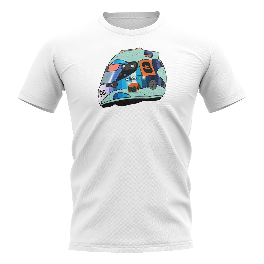 Daniel Ricciardo 2021 Helmet T-Shirt (White)