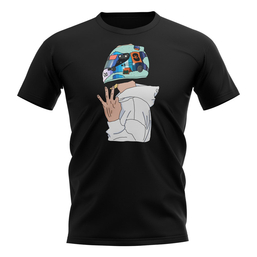 Daniel Ricciardo 2021 Number 3 T-Shirt (Black)