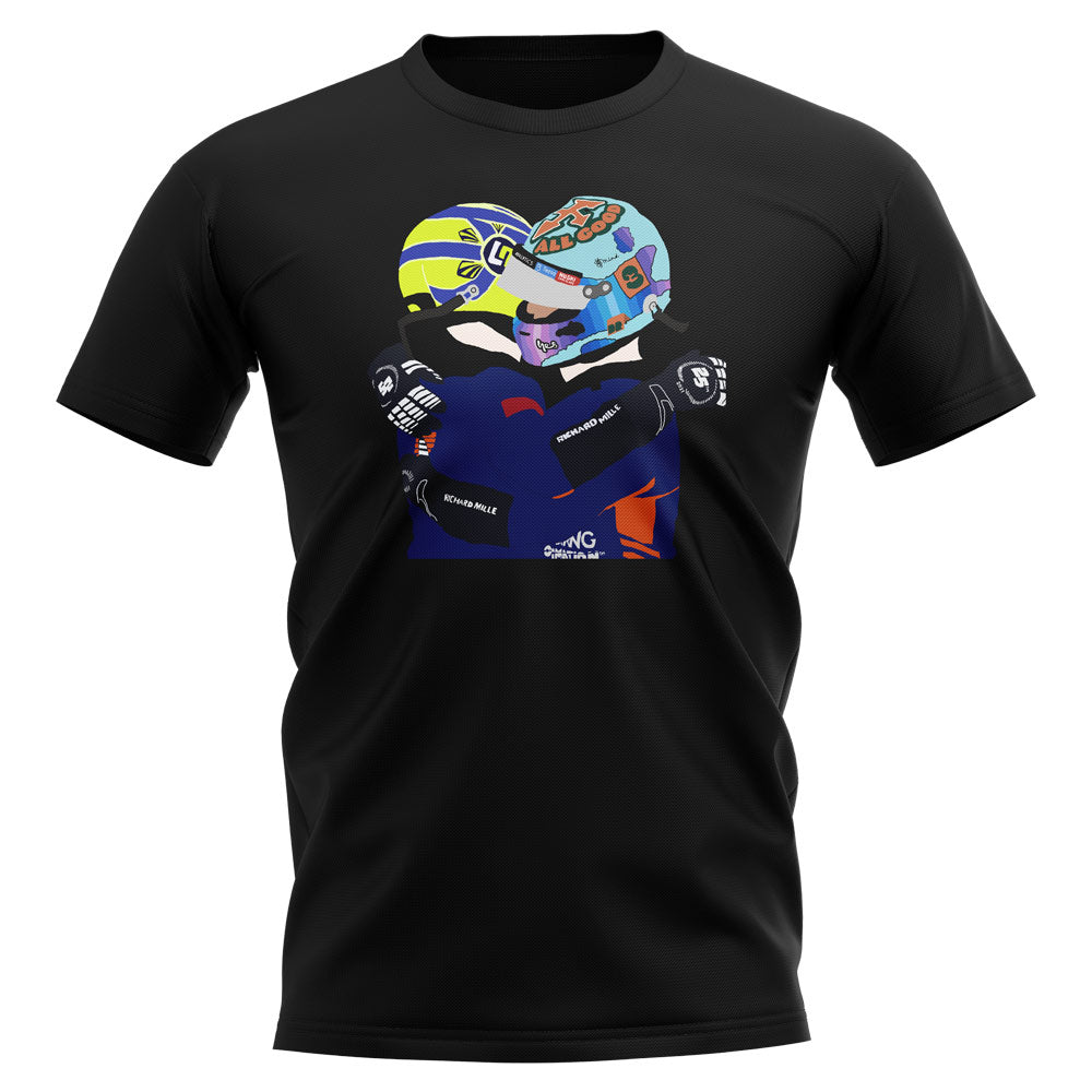 Daniel Ricciardo and Lando Norris 2021 Monza Pit Lane T-Shirt (Black)