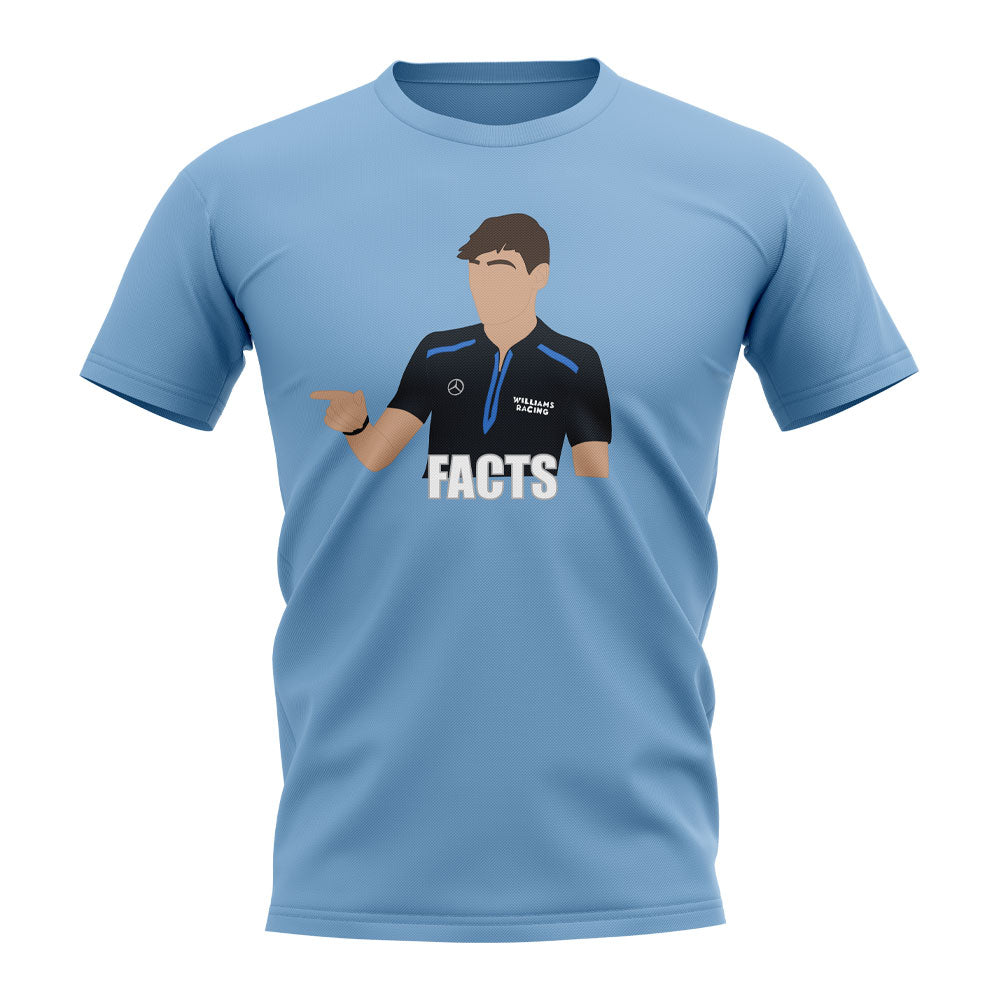 George Russell Facts T-Shirt (Sky)