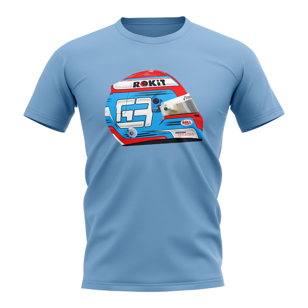 George Russell 2019 Helmet T-Shirt (Sky)